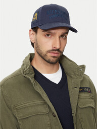 Czapka z daszkiem Aeronautica Militare Cappellino 242HA1181CT2848 Granatowy