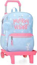 Joumma Disney Mickey Vibes plecak szkolny z wózkiem,