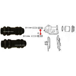 Osłonki prowadnic zacisku Dodge Intrepid