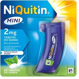 NIQUITIN MINI 2 mg Tabletki do ssania, 20