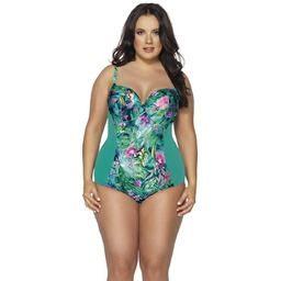 Strój kąpielowy jednoczęściowy full cup SKJ 52 zielony