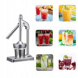 Wyciskarka Ręczna Stalowa Wytrzymała Kuchnia Domowa Sokowirówka Owoce