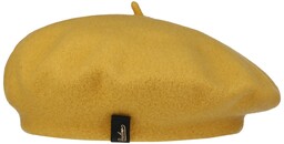 Wool Beret by Borsalino, żółty, One Size
