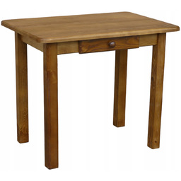 Stół Kuchenny Z Szufladą 80x60 Klasyczny Drewniany Dąb