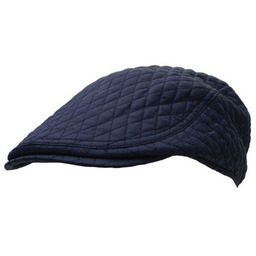 Pikowany Męski Kaszkiet, Jesienny -PAKO JEANS- Granatowy CPAPJNSKASZKIET442