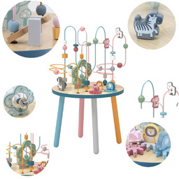 Viga Toys Viga Polarb Drewniany Stolik Edukacyjny Manipulacyjny