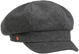 Women s Newsboy Cap by Mayser, antracytowy, cm