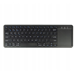Klawiatura z touchpadem, bezprzewodowa, membranowa, na baterie, touchpad