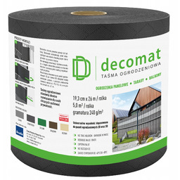 Scala Decomat Taśma Ogrodzeniowa 19,3cm x 2600cm Grafitowa