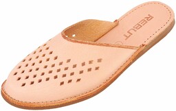 Kapcie skórzane oryginalne góralskie laczki świnkowe romby r.