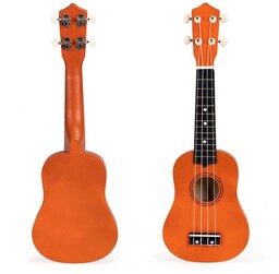 Gitara ukulele dla dzieci drewniana 4 struny nylonowe