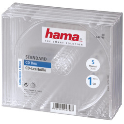 Pudełko na CD/DVD HAMA, 5 szt.