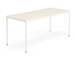 Biurko QBUS, rama 4 nogi, 1800x800 mm, biały,