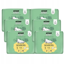 Moomin Baby 1 Newborn 2–5 kg 25 szt.