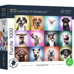 Trefl, Puzzle Prime Funny Dogs Faces, 1000 el.