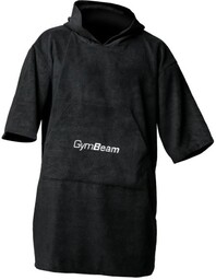 GymBeam Ręcznik Terry Poncho Black
