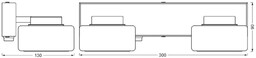LEDVANCE kinkiet LED Orbis Flame, 2-punktowy, chrom, IP44