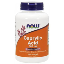 NOW Caprylic Acid, 100 kaps.
