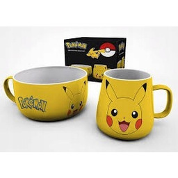Zestaw śniadaniowy kubek i miska Pikachu Pokemon