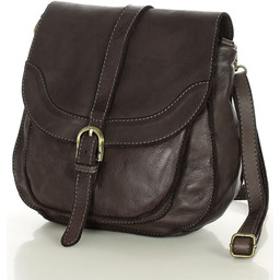 Torebka vintage retro skórzana listonoszka saddle bag -