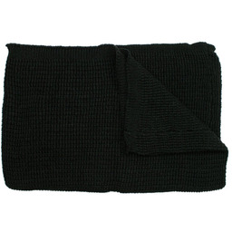 Męski Komin Czarny, Wąski, Ciepły, Zimowy -Pako Jeans