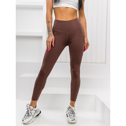 Brązowe legginsy damskie Denley XY24017L