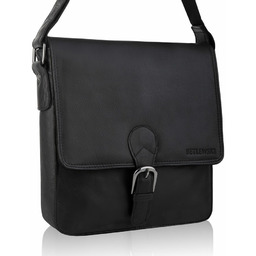Torba skórzana BETLEWSKI TBS-311 DDDM CZARNY