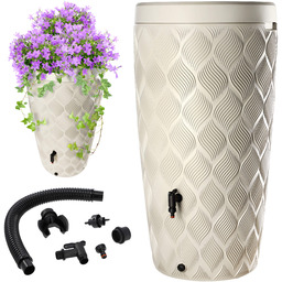 Zbiornik na deszczówkę Reveret 240L z zestawem przyłączeniowym