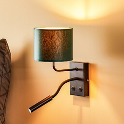Kinkiet Soho Luminex, zielony, salon / jadalnia, metal,