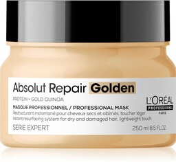 Loreal Absolut Repair, złota maska regenerująca włosy uwrażliwione,