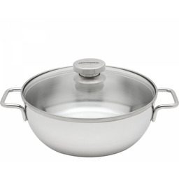 Demeyere Patelnia Głęboka 2H Z Pokrywką 24 Cm