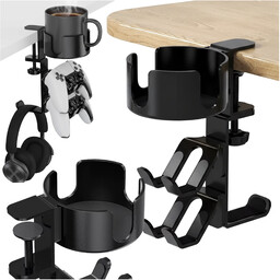 Uchwyt do biurka wielofunkcyjny na kubek, pady