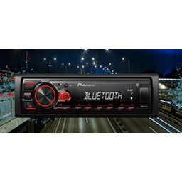 Pioneer MVH-230BT Radio 1-DIN Bt Usb Flac MP3