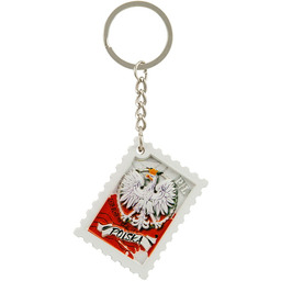 Breloczek znaczek drukowany Polska Orzeł