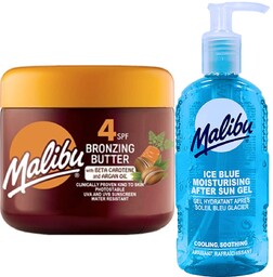 Malibu Przyspieszacz Opalania SPF4 300ml + Żel Po