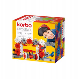 Klocki Car service, 119 elementów Korbo