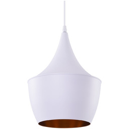 Lampa wisząca loft metalowa biało-złota 24cm AZ1341