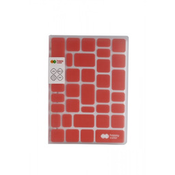 Kołobrulion A5 kratka 80k Happy Color TREND Czerwony