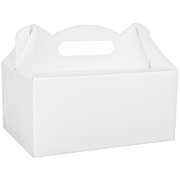 Ozdobne pudełka na ciasto białe - 10 szt.