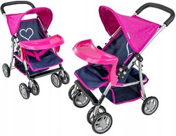 Duży Wózek Dla Lalek Milly Mally Spacerówka 8154