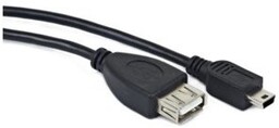 Gembird USB Mini BM -> USB AF 15cm