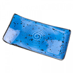 Talerz serwingowy 215 120 mm Iris niebieski Fine