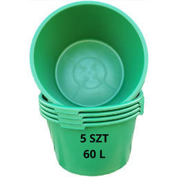 Kastra okrągła Budowlana zielona Donica na Borówkę rośliny