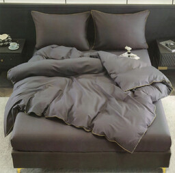 Pościel z satyny bawełnianej z lamówką PGW-07