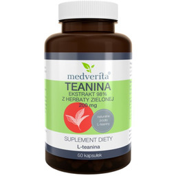 Suplement diety, Medverita, Suplement aminokwasowy, Teanina, 200 mg