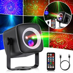 Kolorofon Disco Reflektor Rgb Projektor Kula Dyskotekowa Sterowanie