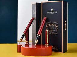 Pióro kulkowe z nabojami, bordowe