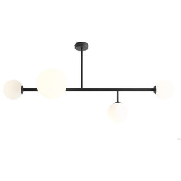 Plafon Dione 4 Metalowy Czarny