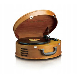 Gramofon Lenco TT-34 Manualny Napęd paskowy Walizka Głośniki