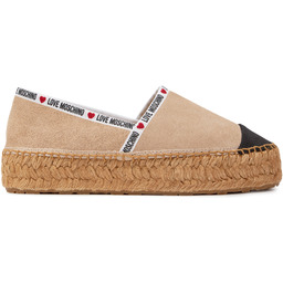 Espadryle LOVE MOSCHINO JA10553G0IIG0131 Beżowy